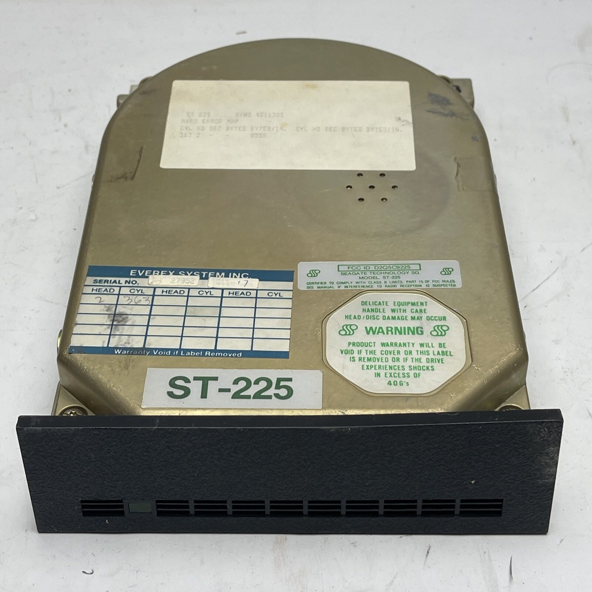 Vintage Seagate ST-225 MFM Hard Disk Drive 1980s Read | eBay