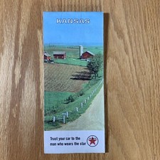 Texaco Map Kansas Wichita Overland Park Olathe 1967 Gas Oil Advertising