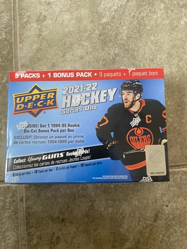 Brand New Sealed 2021-22 Upper Deck Series 1 Hockey Mega Box (Caufield? Zegras?)