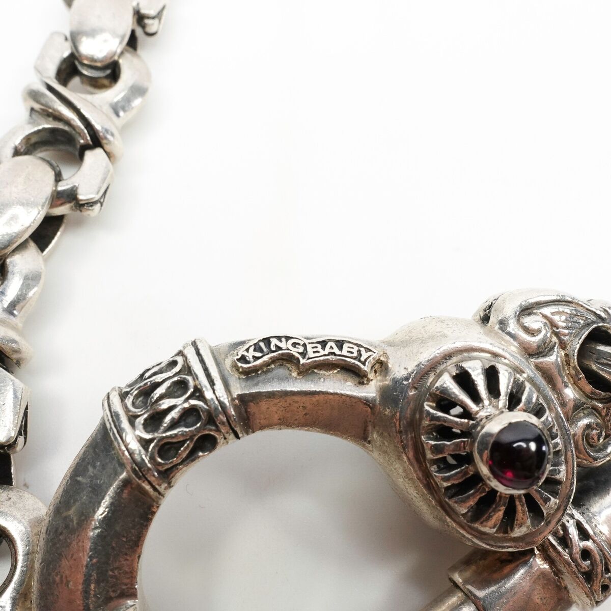 King Baby Studio S Link Wallet Chain Silver .925 Heavy MSRP King Baby Studio S Link Wallet Chain Silver .925 Heavy MSRP