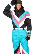 U24664 with tags Tipsy Elves Retro Snow Suits for Men Loud Mens Ski Sui G3D