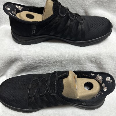 Skechers Women's Slip-ins Virtue Mesh Sneakers Coral Bliss Black Size 7