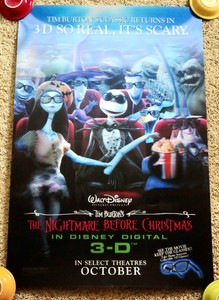 Can Be Purchased Separately Walt Disney Nightmare Before Christmas Nbc 3d Lenticular Theatrical Poster Limited Quantity 50 Www Frontierintegrity Com