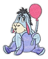 Winnie The Pooh Eeyore Character Embroidered Iron on Patch