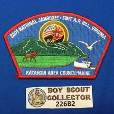 Boy Scout CSP 2001 National Jamboree Katahdin Area Council Shoulder Patch JSP