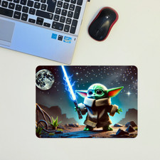 Star wars baby Yoda Mouse mat Mouse pad PC computer Gaming Birthday 20X28cm