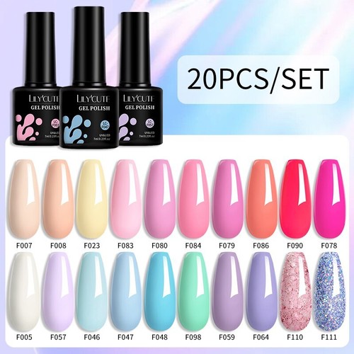 20/24PCS Smalto Gel Termico Set 3 Strati Temperatura Smalto Cambia Colore - Foto 78 di 90