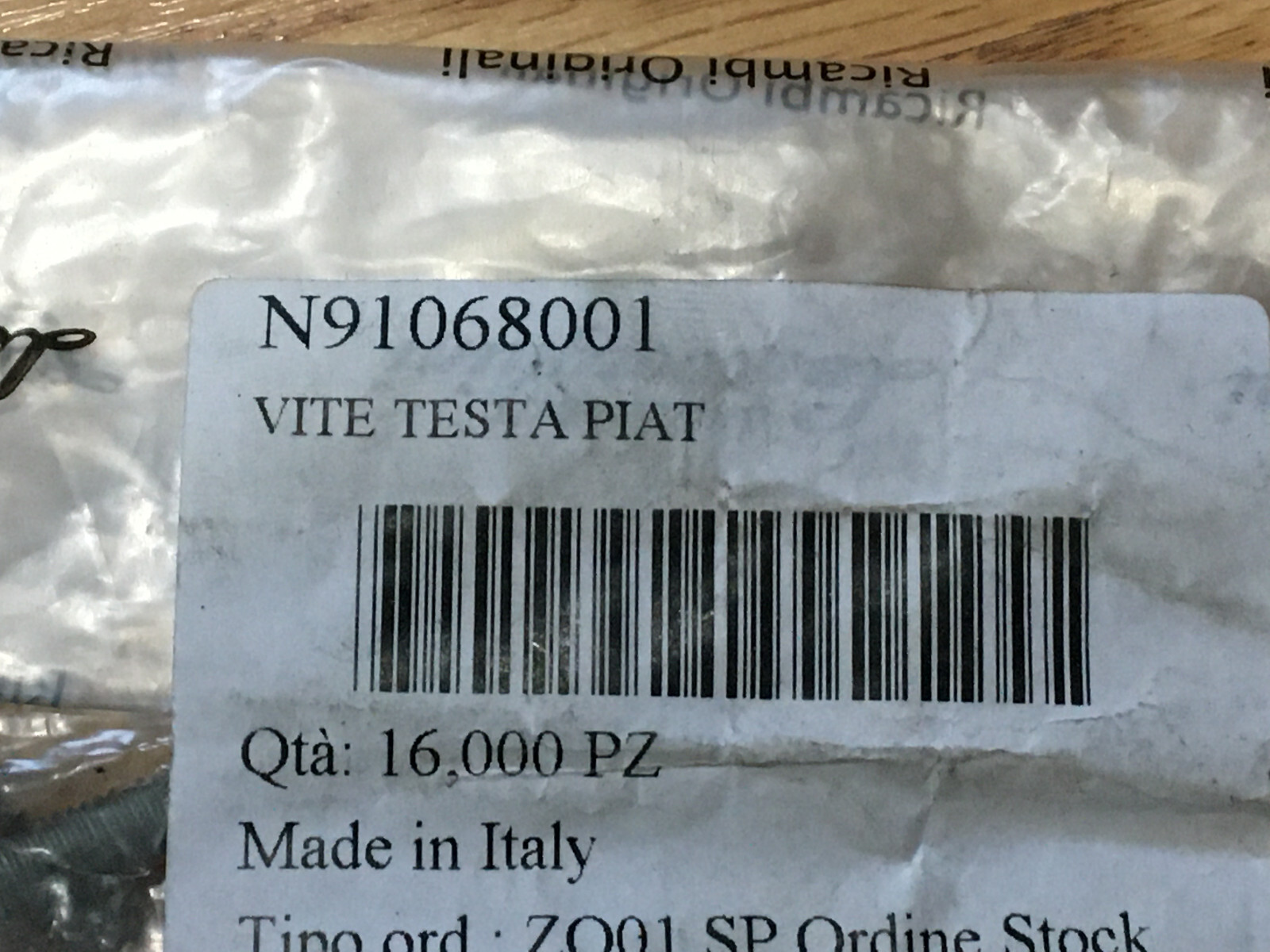 ✝️AUDI PORSCHE LAMBORGHINI VW HEXAGON SOCKET FLAT HEAD BOLT N91068001 NEW OEM