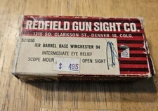 Redfield Winchester 94 IER Barrel Base Scope Mount Open Sight 521050
