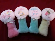 Vintage Baby Rattles Lot Of 4