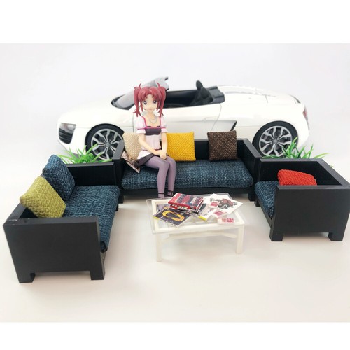 1;18 Diorama Car Garage Sofa Table Furniture Seat Model Scene Display Prop Modvm - Picture 7 of 17