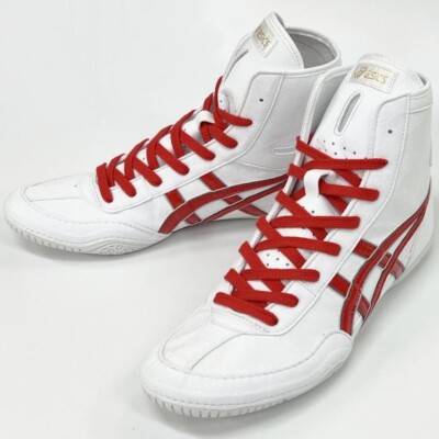 ASICS Wrestling Boxing Shoes EX-EO (TWR900) White x White x Red x
