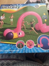 Best way Jumbo Flamingo Sprinkler Inflatable Kids Garden Toy Fun It’s Huge 