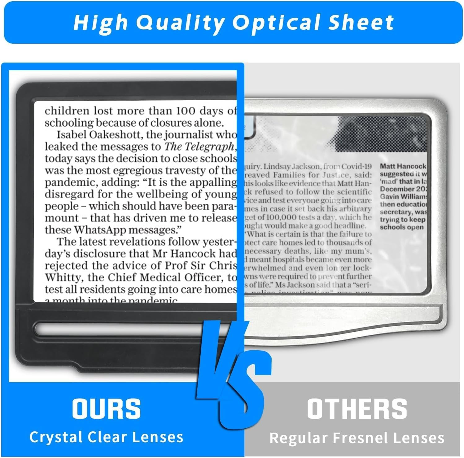 5X Large Magnifying Glass with 42 LED Light and Stand, Flexible Gooseneck Magnif