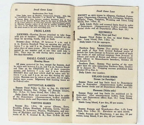 1951 New York Fish And Game Syllabus Guide Pamphlet - Picture 3 of 4