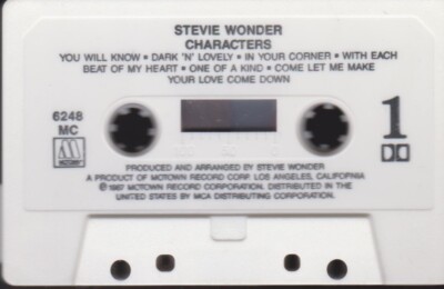 STEVIE WONDER CASSETTE TAPE: 