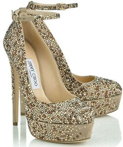 $4250 NEW Jimmy Choo KLERISE Crystals 