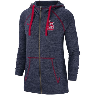 Nike Louis Cardinals Hoodie Full Zip Vintage Gym Edition Womens Small  (NEW)