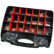 INJECTOR COPPER WASHER RING SET FOR DIESEL INJECTOR PORTS ASSORTMENT 466PC