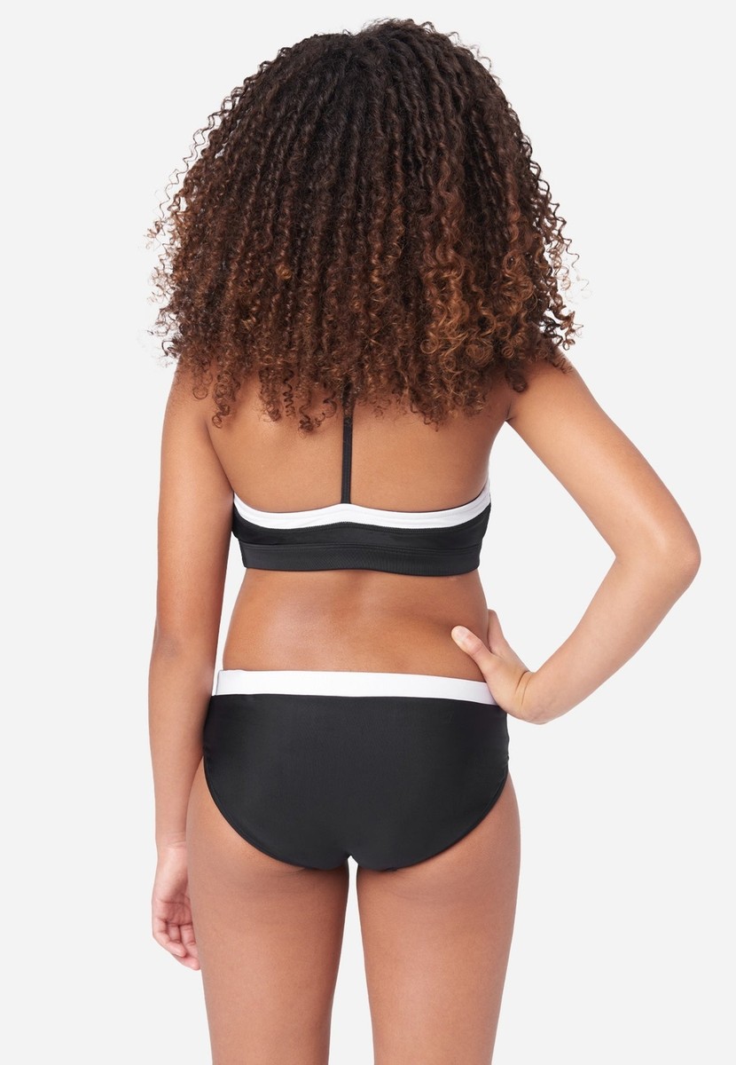 Bikini Fille Justice 2 Pièces - Rouge Blanc Bleu étoilé, Réversible, Taille 6