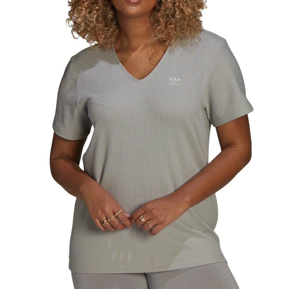 T shirt adidas gris cheap femme