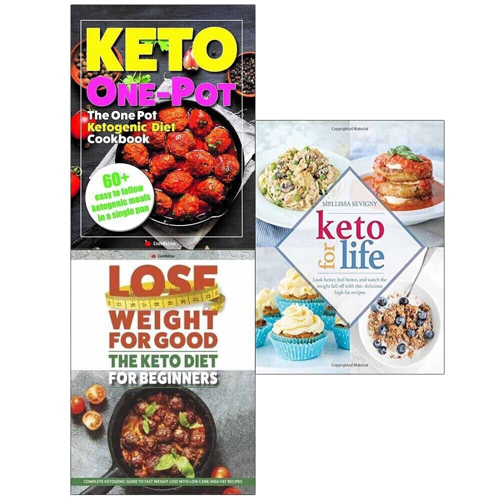 Lose Weight For Good,Keto for Life,One Pot Ketogenic Diet 3 Books Collection Set