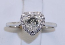 Stunning Platinum And Diamond Solitaire (TDW 1.14ct) Ring With Cert UK-M US-6