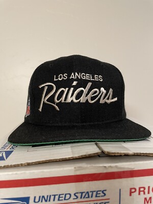 Vintage 90s Los Angeles Raiders Wool Snapback Hat Cap Wool