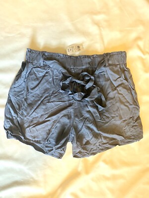 Windsor Preppy Paper Bag Tie Waist Shorts Medium