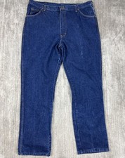 Vintage Dickies Jeans Mens 42x32 Blue Dark Wash Straight Leg Workwear