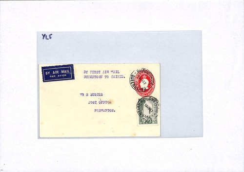 AUSTRALIA Air Mail Cover FIRST FLIGHT BURKETOWN-CAIRNS Normanton QLD 1937 YL5 - Picture 7 of 14