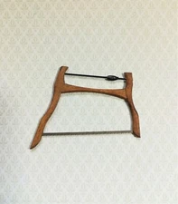 Dollhouse Bucksaw Vintage Style Cross Saw Sir Thomas Thumb 1:12 Scale Tool
