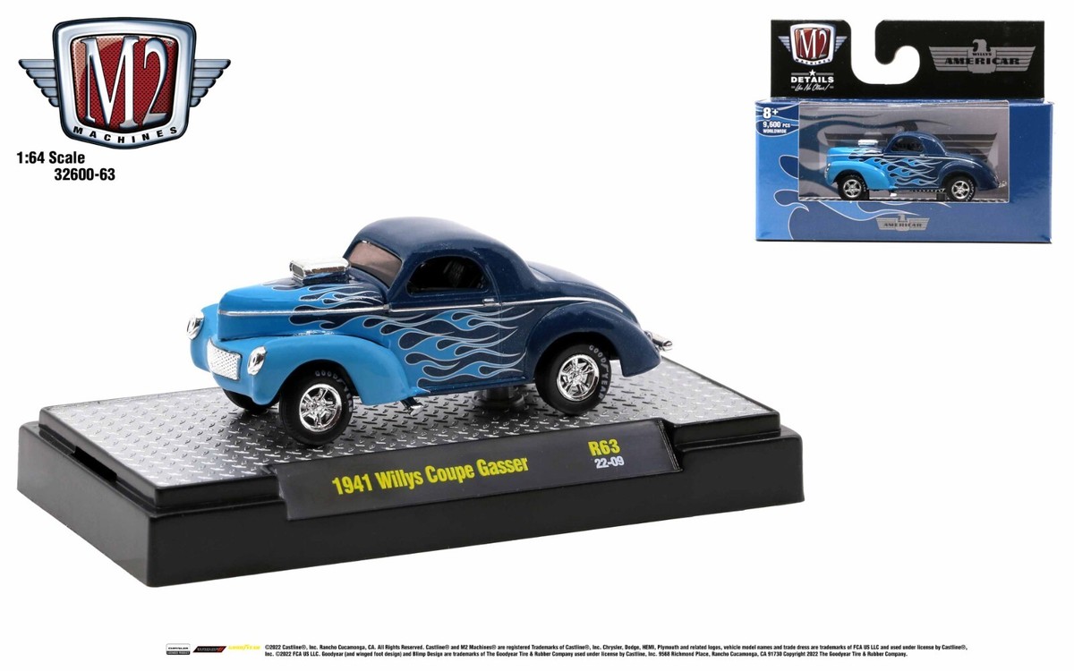M2マシーン　1941 WILLYS COUPE M2 Machines 1941 Willys Coupe Gasser Detroit Muscle R63