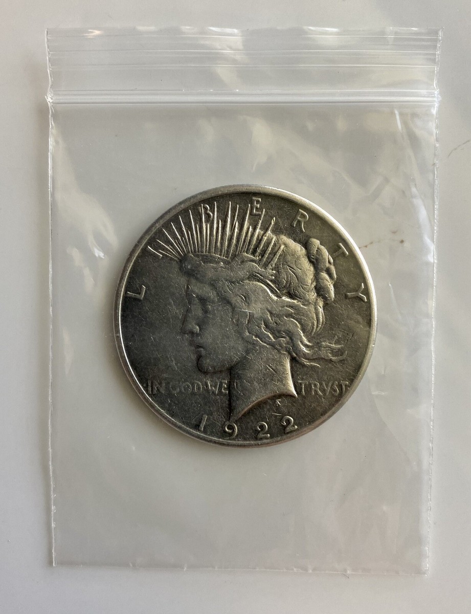 1922年U.S.A.Liberty coin1dollar 1922 Liberty Peace USA E. Pluribus Unum One Dollar Silver