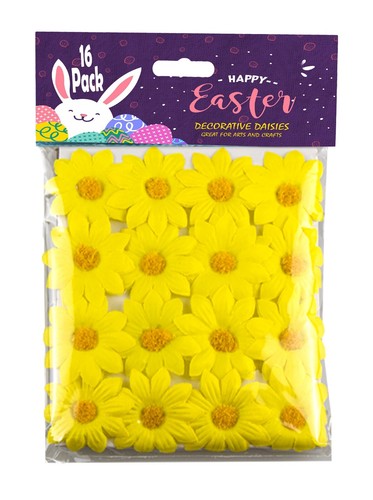 Artificial Flower Heads 4.7cm Fake Daisy Flowers, Easter Bonnet Party Decoration - Picture 8 of 42
