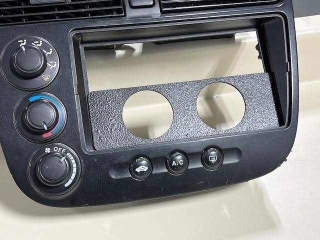 01 05 Honda Civic Center Radio Dash 52mm Dual Gauge Pod Mount