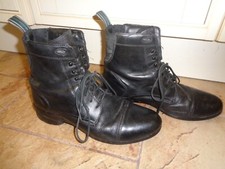 Ariat Heritage lV Lace Paddock Boots Gr. UK 8,5M schwarz Paddock Jodphur Leder