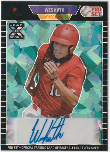 2021 Leaf Pro Set Metal 1989 AUTO Black Crystal Wes Kath #5/7 RC Rookie - Picture 1 of 2