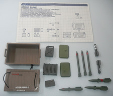 100  Complete 1985 Ammo Dump Unit UK Action Force Vintage G.I. GI Joe 3.75 ARAH