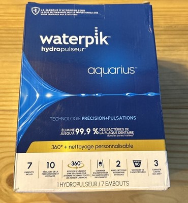 Waterpik Aquarius WP-660 Corded Electric Water Flosser White No Tips