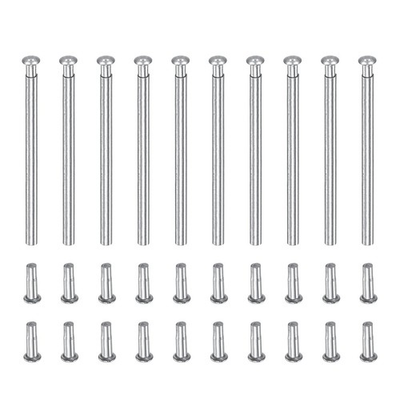 #ad 10Pack 18x1.2mm Tube Friction Pins Watch Strap Pressure Bars Pin with Rivet Ends $19.30