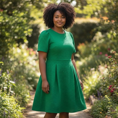 #ad DRAPER JAMES RSVP Green Short Sleeve Dress 2X Spring St Patricks Office Casual $40.00