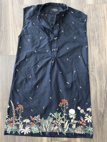 A.P.C. Women’s Timeless Elegance Classic Whimsy Shirt Dress Size Small