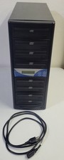 Used AS-IS Multiple Disc Duplicator/Burner For CD DVDs 1 to 7 Discs Tower Read