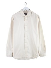 Tommy Hilfiger Athletic Fit Flex Shirt Beige XL Mens