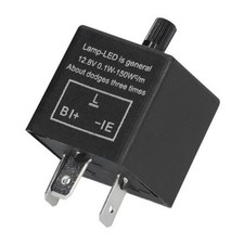 Car Flasher Relay, CF-13 3 Pin LED 12V Adjustable Vehicle Electronic Blinker