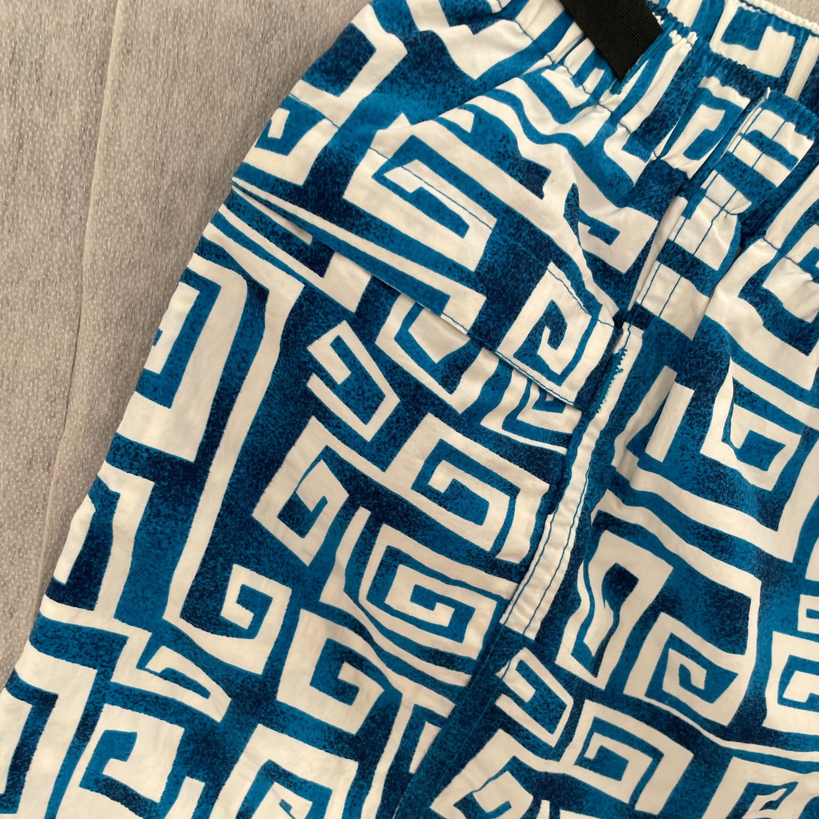 VINTAGE 2000 Patagonia River Shorts Baggies Mens Medium Spiral Pebbles Print image 5