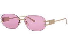 Versace VE2274 100284 Sunglasses Gold/Pink Lenses Rimless Style 58mm