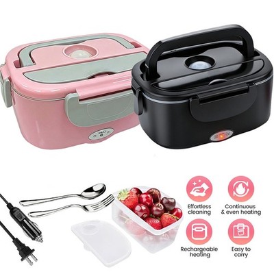 1.5L Electric Lunch Box 80W Portable Food Warmer Leakproof & BPA-Free Bento Box