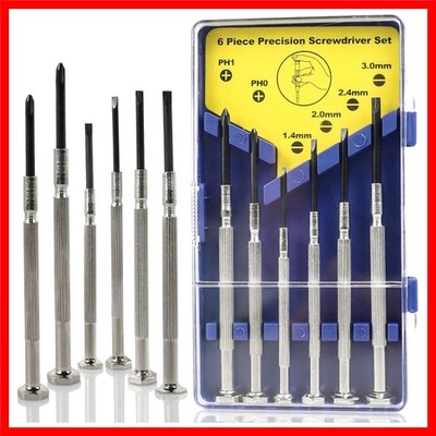 6 PCS Precision Screwdriver Sets, Eyeglass Repair Kit Screwdriver, Mini Black
